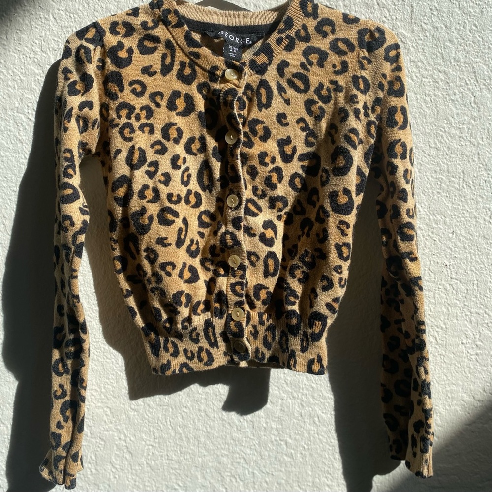 Kids Leopard Print Cardigan (Girls)